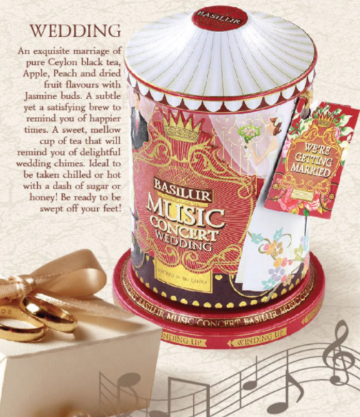 PREMIUM MUSICAL TIN CADDIES  BY BASILUR TEA