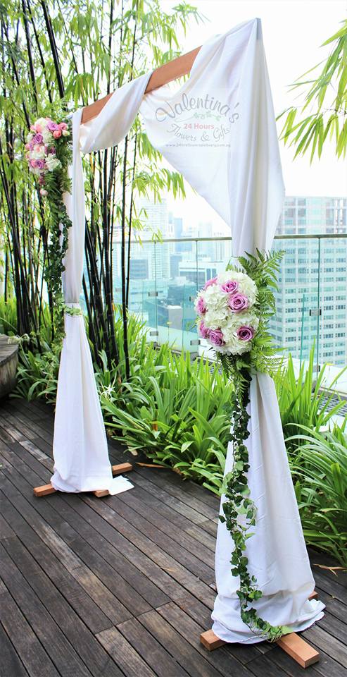 Wedding Setup at Hotel Jen - Bamboo Terrace