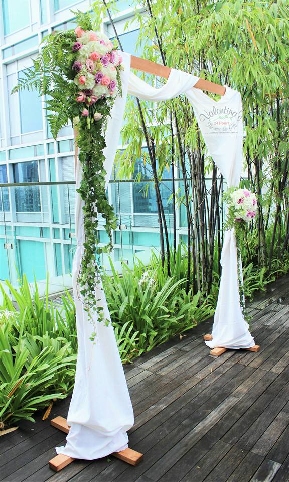 Wedding Setup at Hotel Jen - Bamboo Terrace