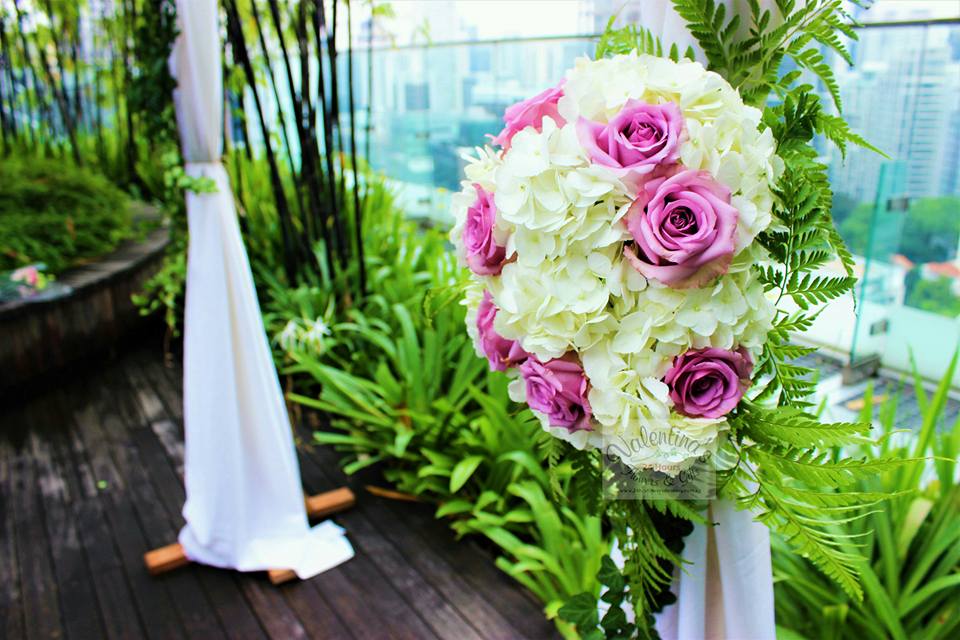 Wedding Setup at Hotel Jen - Bamboo Terrace