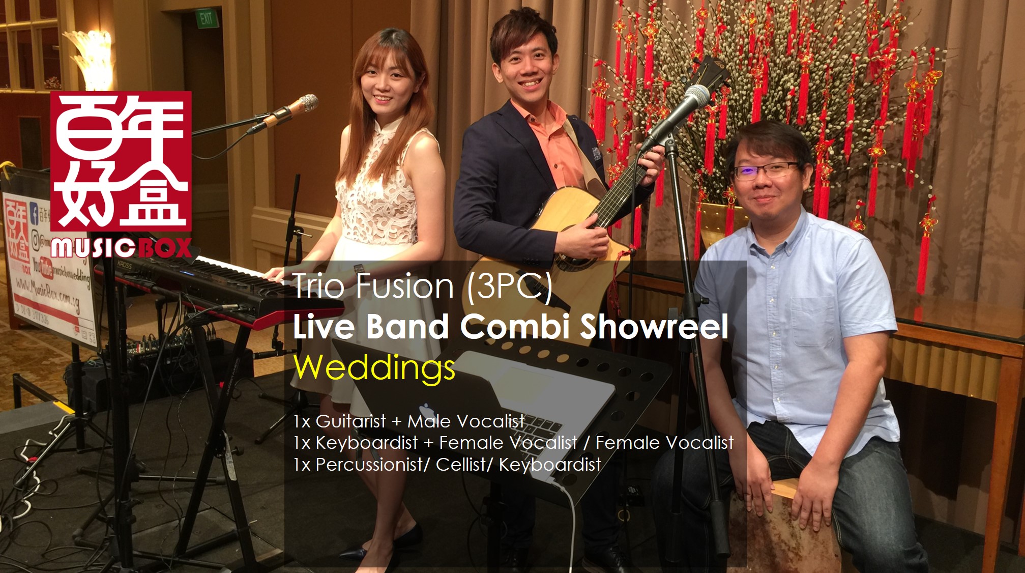 Trio Fusion (3PC) - Wedding Live Band Combi Showreel