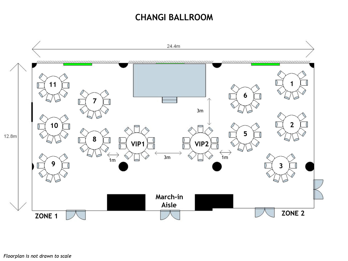Changi Ballroom Floor Plan