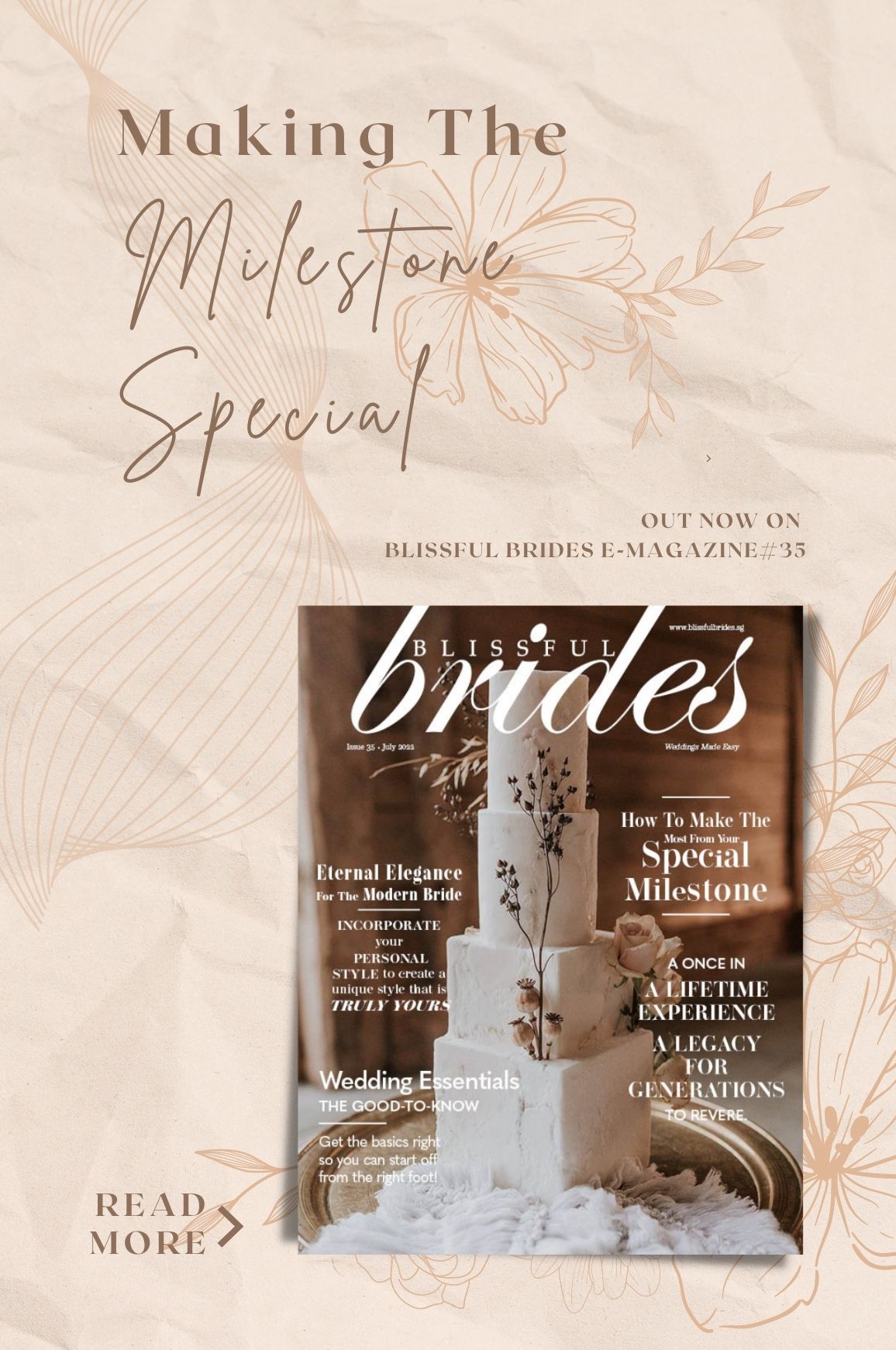 Making the Milestone Special | Blissful Brides E-magazine Issue 35