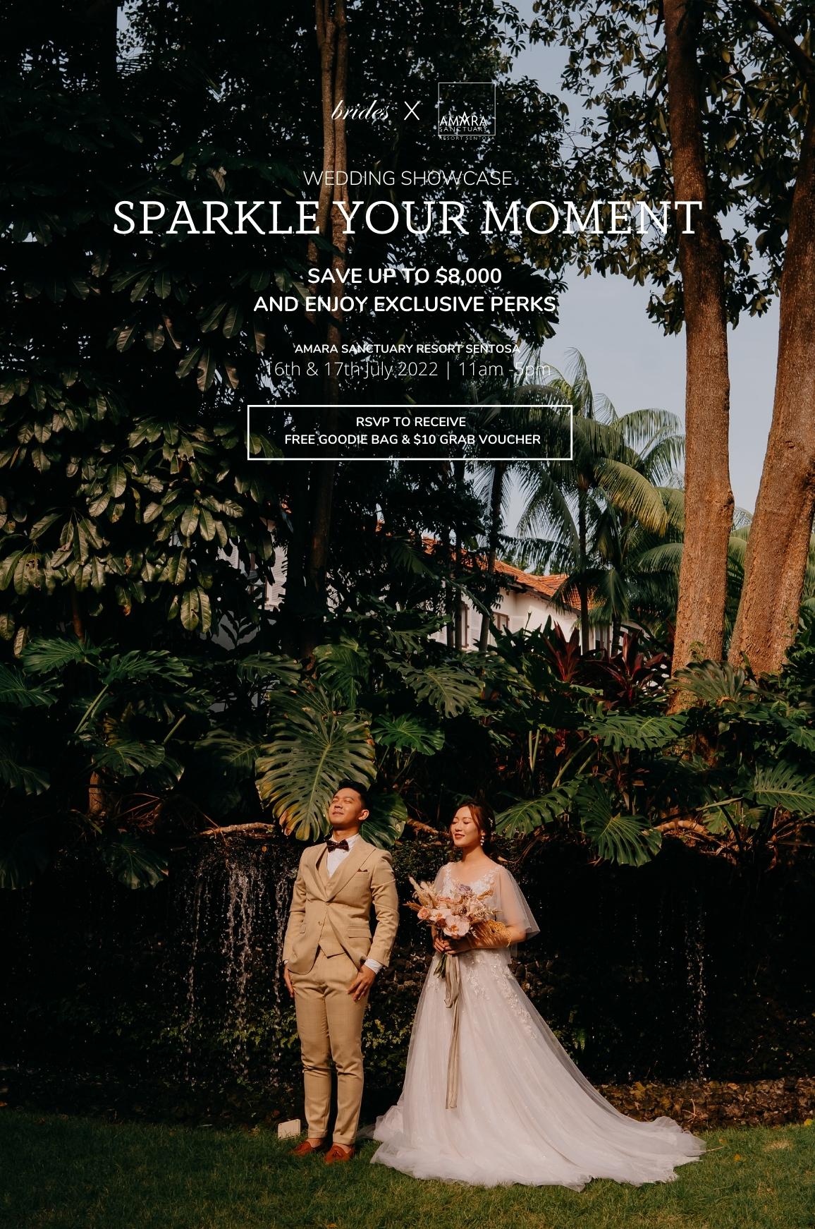 Sparkle Your Moment | Blissful Brides x Amara Sanctuary Resort Sentosa Wedding Showcase 2022