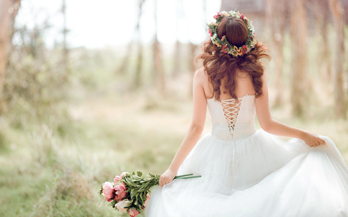 beautiful gowns at bridal boutique in Singapore