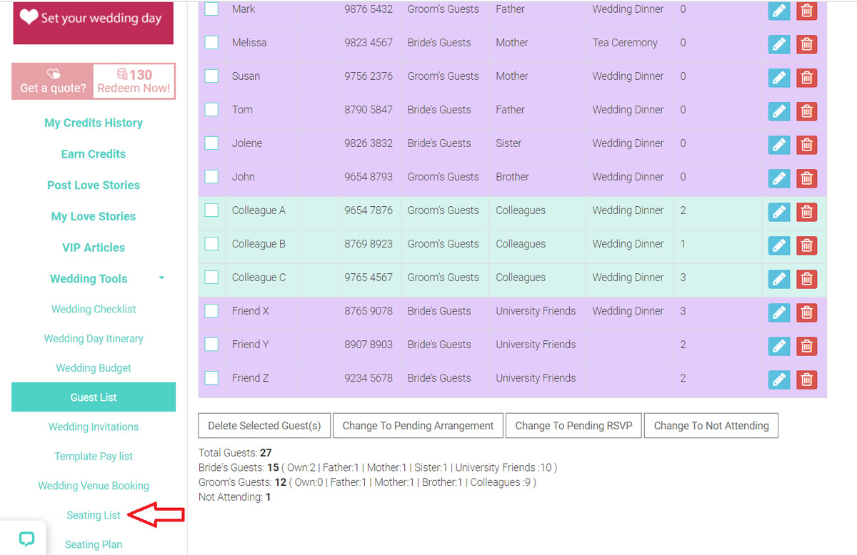 An Easy Way to Plan Your Wedding Seating Arrangement: Blissful Brides’ Online Seating Planner Tool 