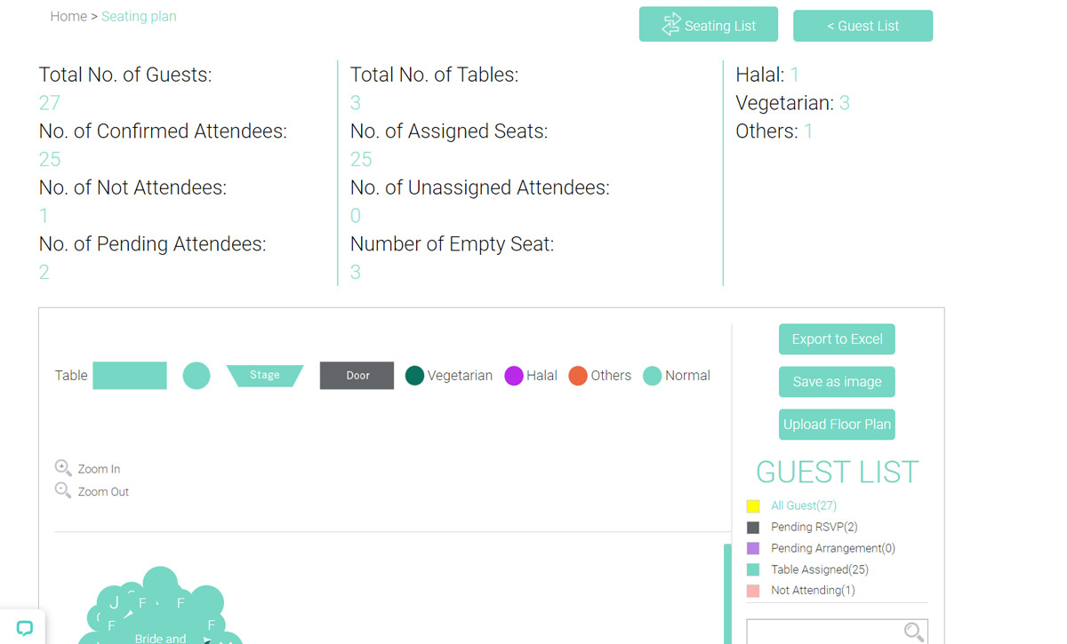 An Easy Way to Plan Your Wedding Seating Arrangement: Blissful Brides’ Online Seating Planner Tool 