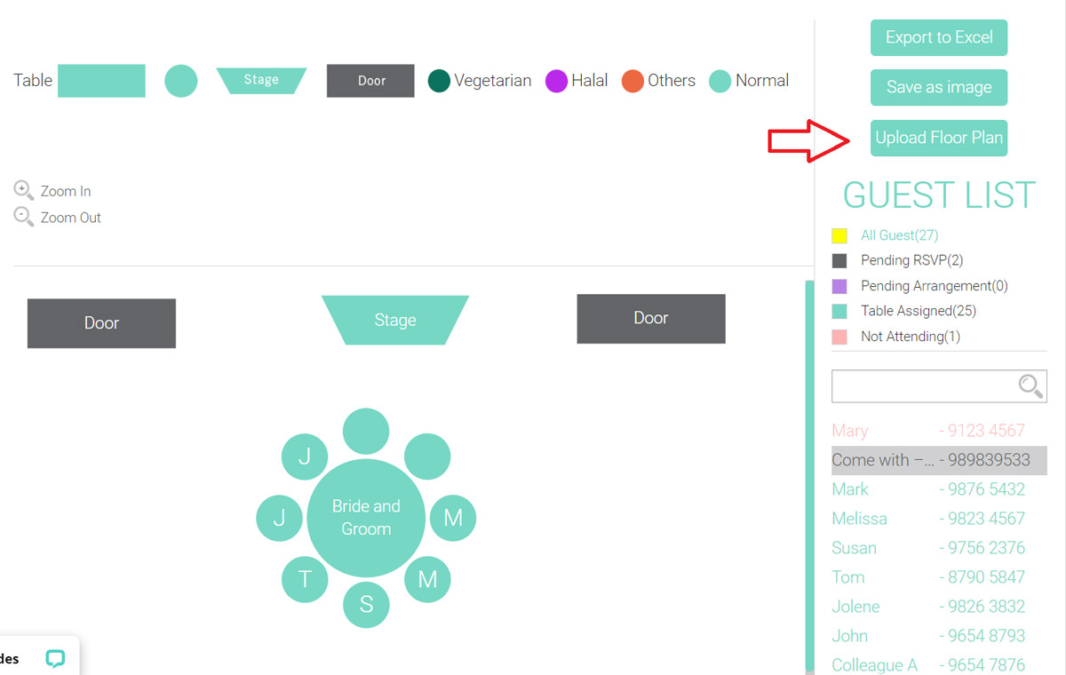 An Easy Way to Plan Your Wedding Seating Arrangement: Blissful Brides’ Online Seating Planner Tool 