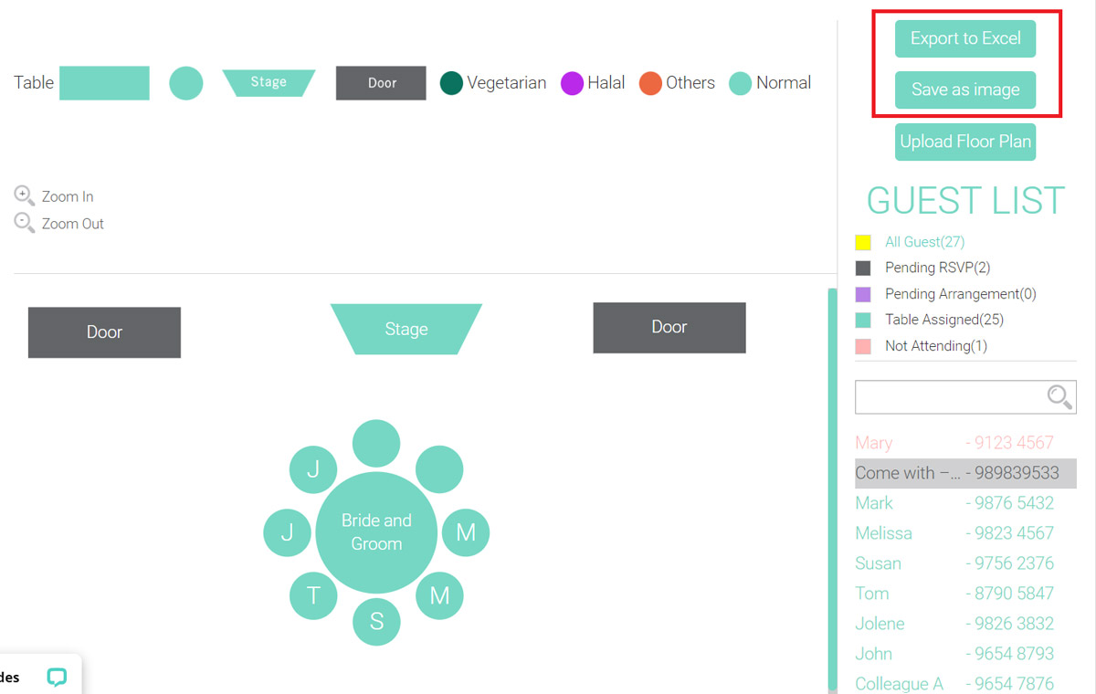 An Easy Way to Plan Your Wedding Seating Arrangement: Blissful Brides’ Online Seating Planner Tool 