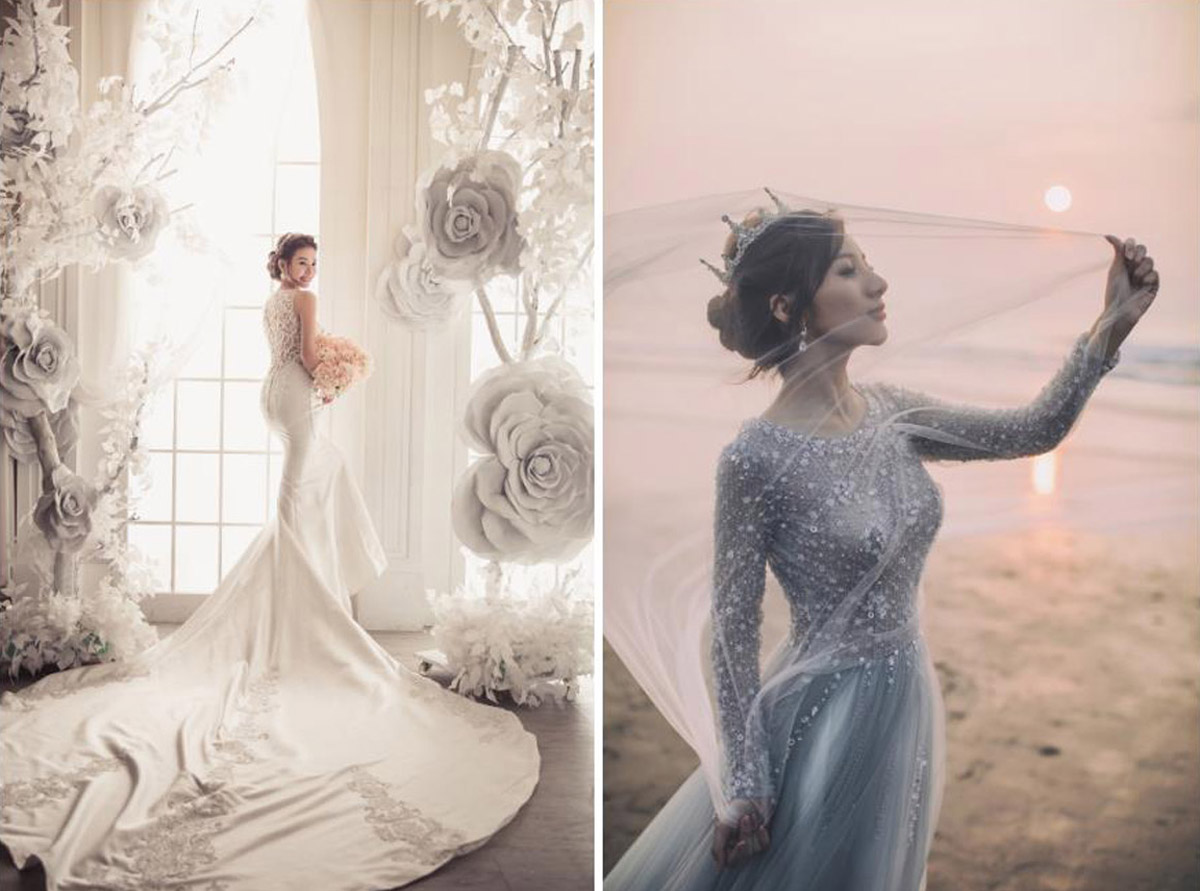 Blue Bay Wedding: Authentic Taiwanese-Style Gowns, Photography & Services