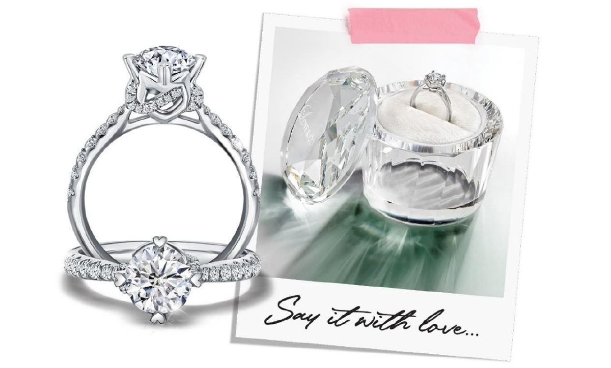 INTRODUCING THE NEW SAY LOVE™ DIAMOND, A GROUND-BREAKING PATENTED CUT EXCLUSIVELY BY LOVE & CO. 