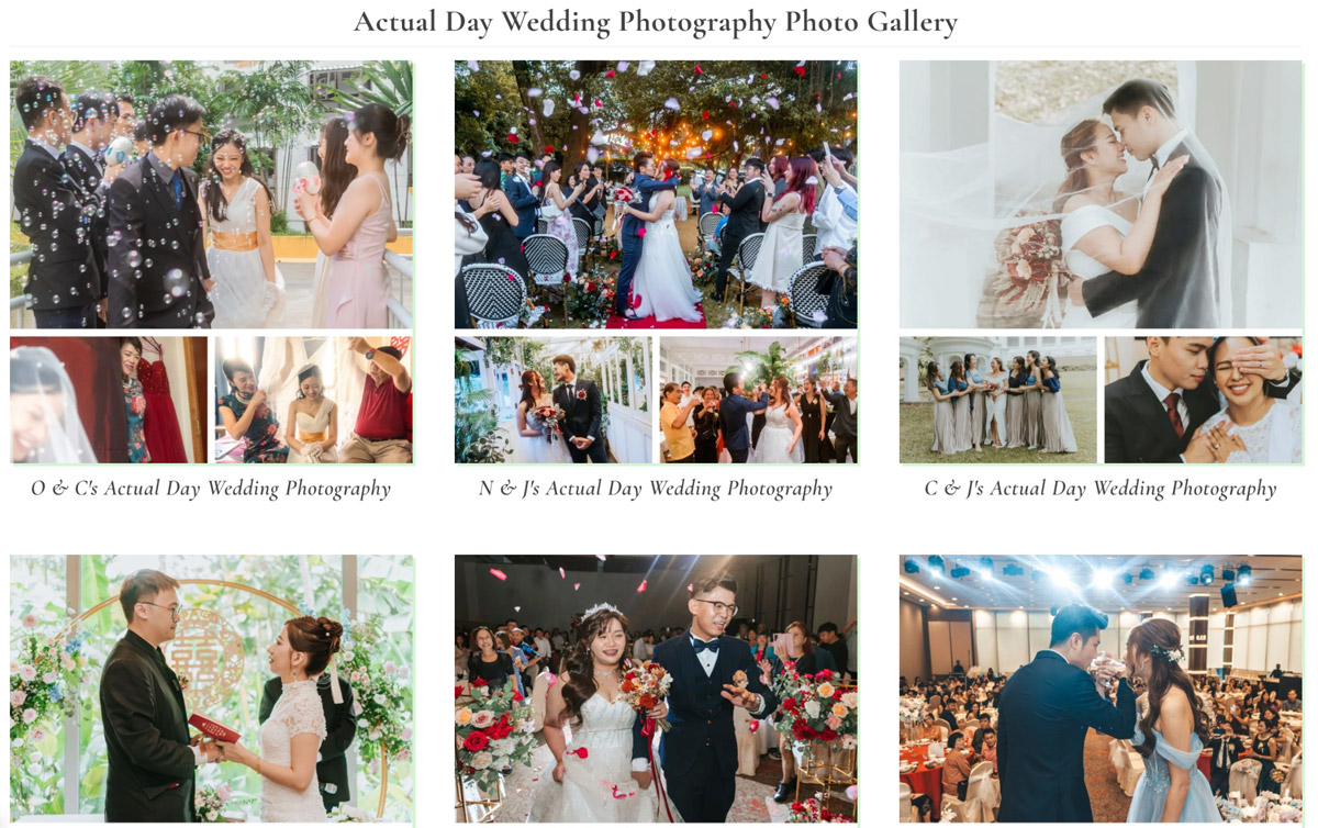 Small Scale, Big Value Wedding Photography By Our Momento Singapore