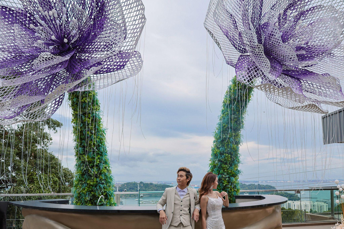A Unique Hilltop Wedding at Mount Faber Peak
