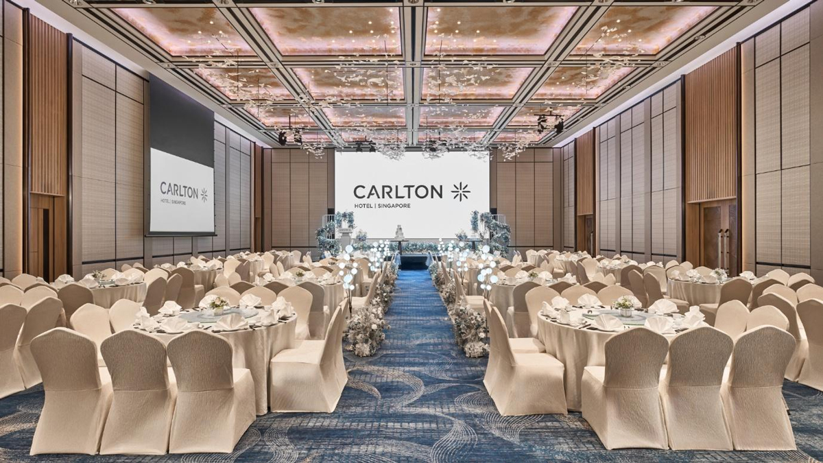 Immersive Weddings, Reimagined:  Inside Carlton Hotel Singapore’s Refreshed Empress Ballrooms