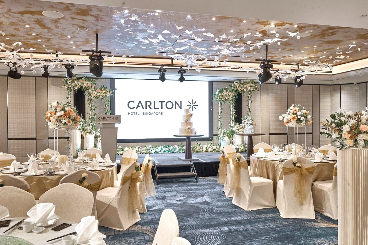 Immersive Weddings, Reimagined:  Inside Carlton Hotel Singapore’s Refreshed Empress Ballrooms