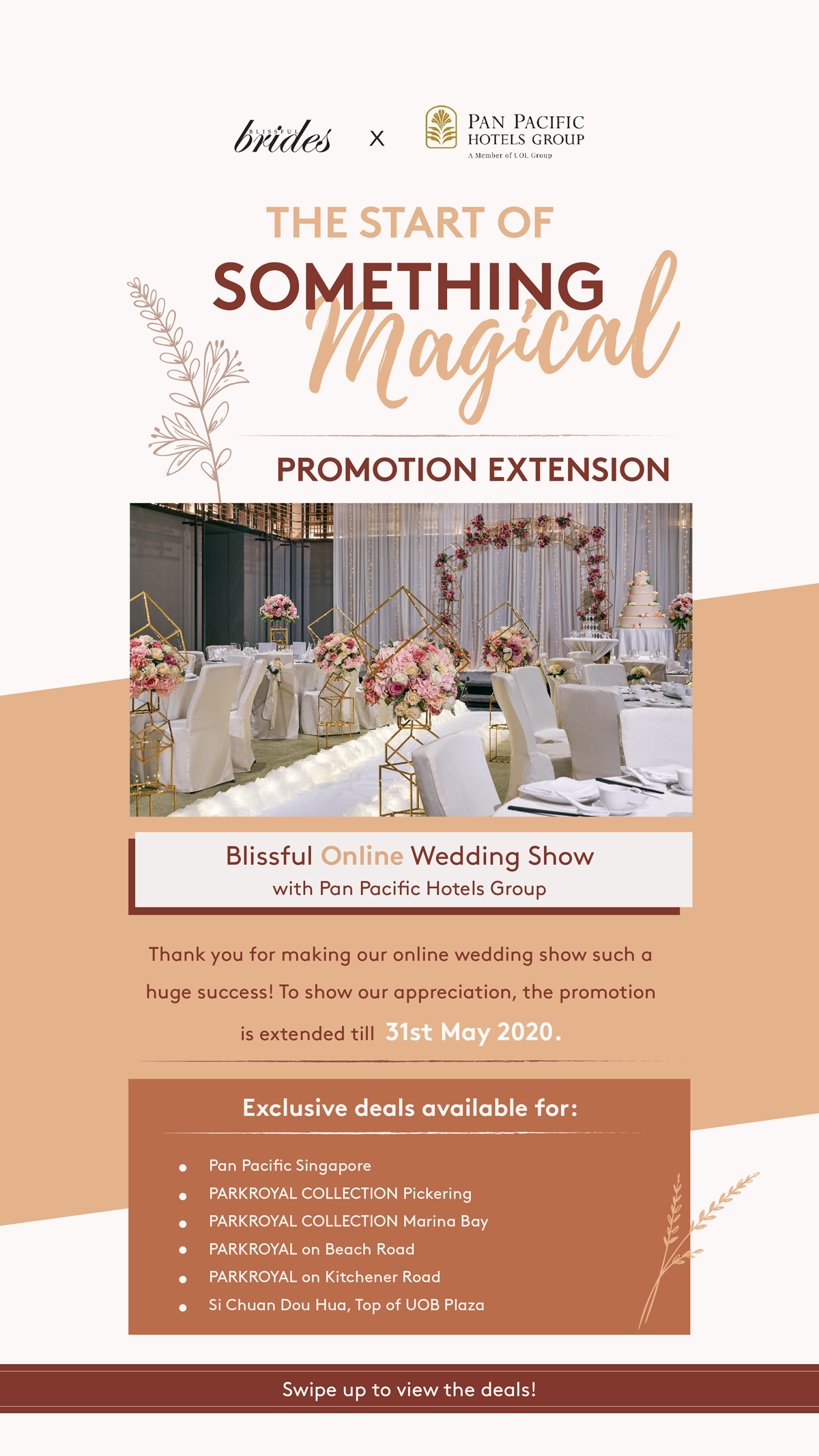 The Start of Something Magical Blissful Online Wedding Show With Pan Pacific Hotels Group