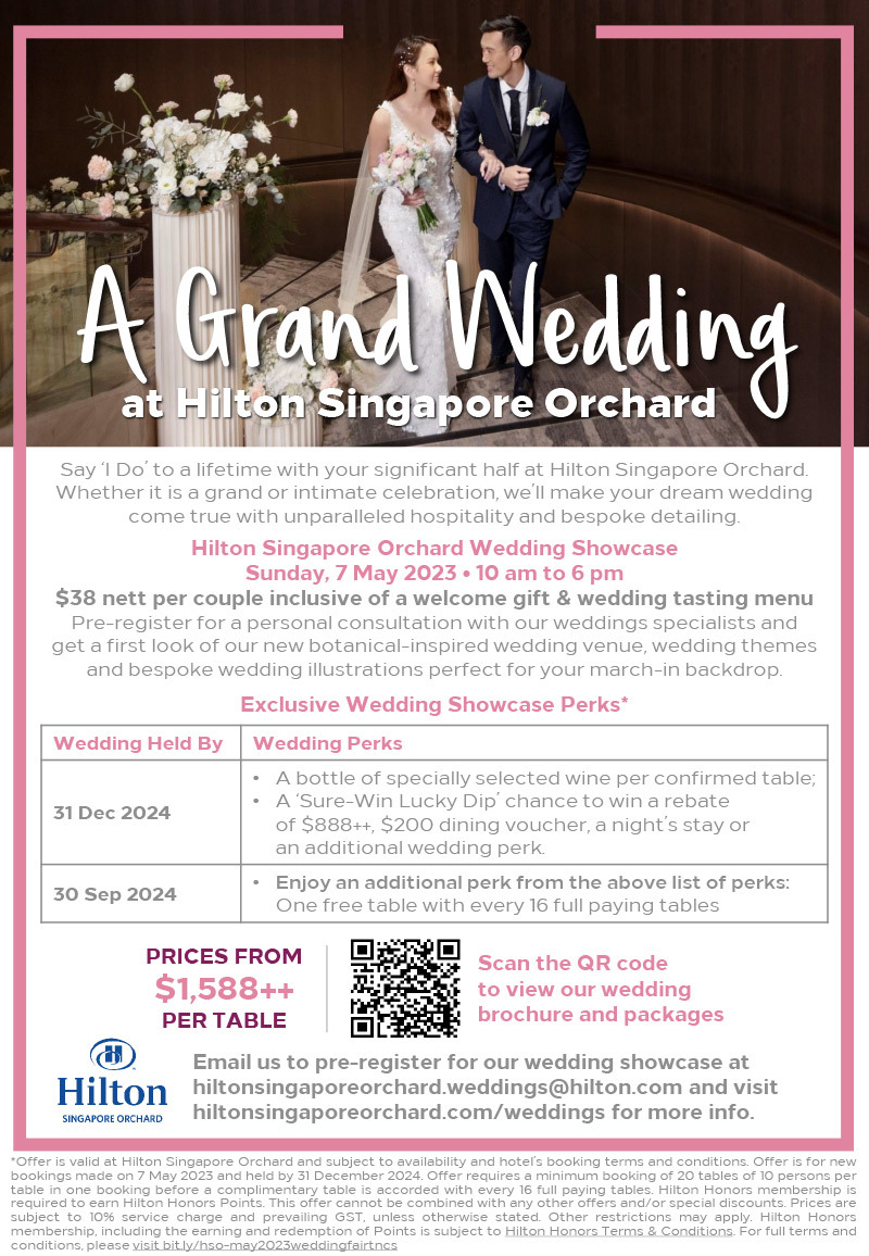 Hilton Singapore Orchard Wedding Showcase