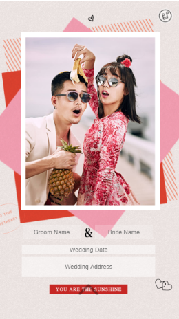 Red With Passion | 2024 Trendy Wedding Invitation Design In Singapore