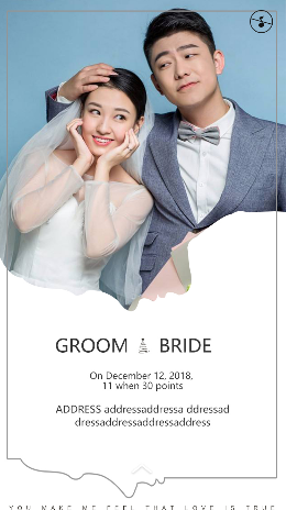 Silhouettes Lines | 2022 Trendy Wedding Invitation Design In Singapore