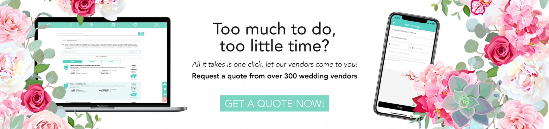 Get Free Quotes For Your Wedding