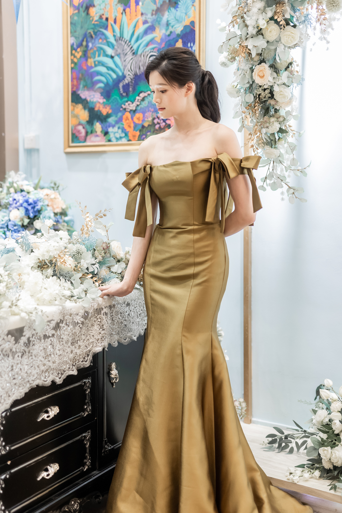 Angelique - Singapore Custom Made Cheongsam | Evening Gown Tailor