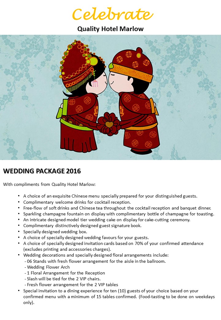 Chinese Wedding Package Blissful Brides Banquet Bands Package Reference