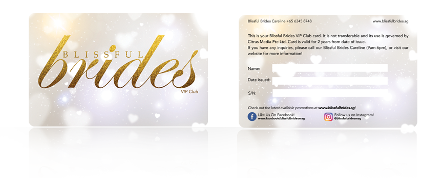 Blissful Brides VIP Card